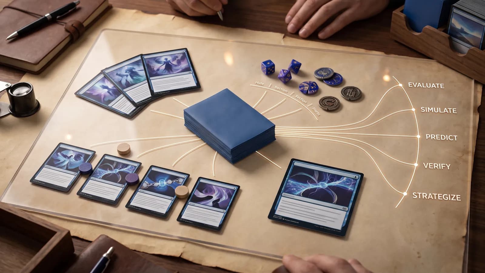 Commander deck classification using cards, turn expectations, combos, and play intent