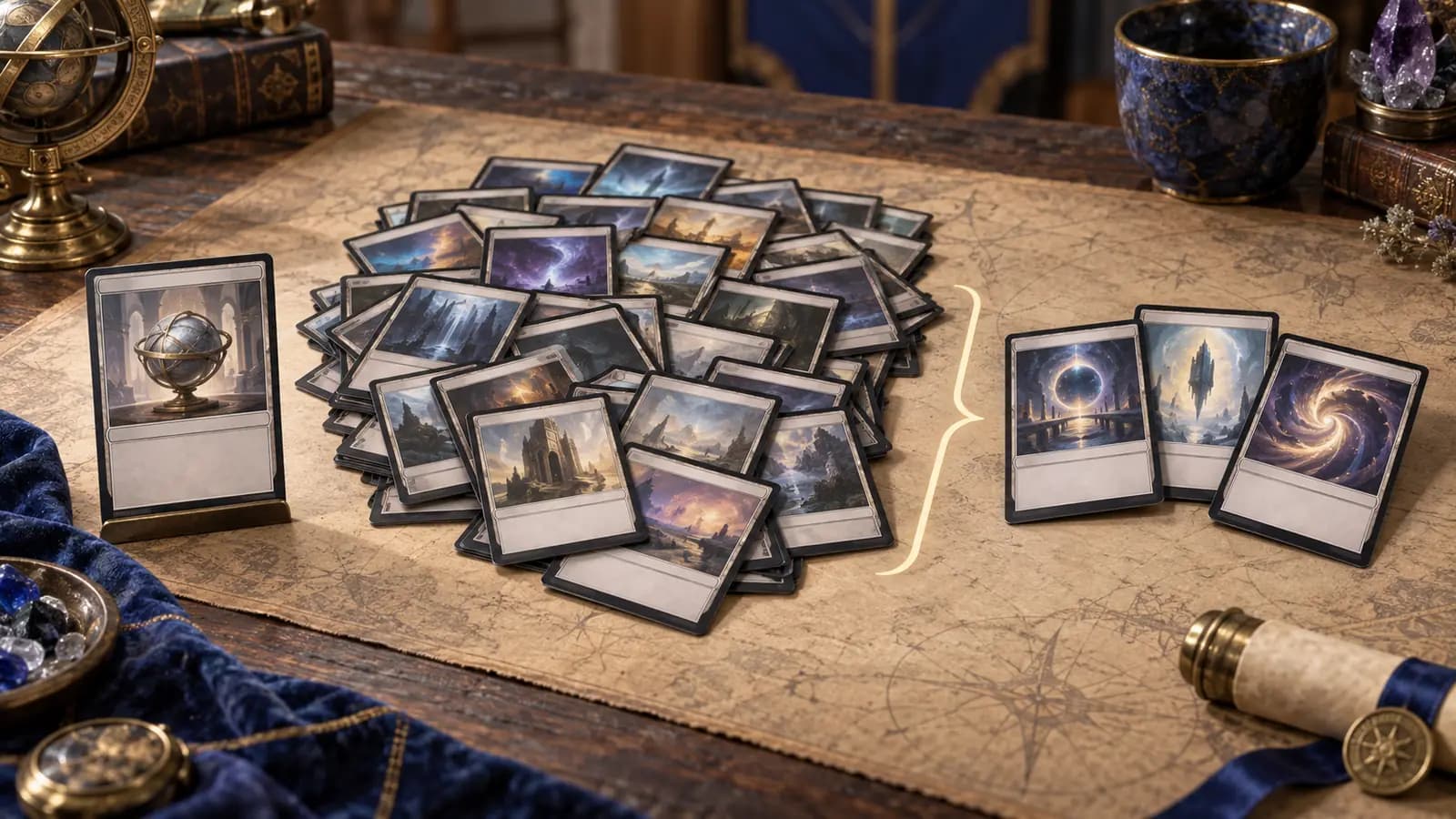 Ubiquitous mana artifact contrasted with selectively high-impact Commander cards